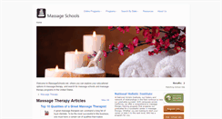 Desktop Screenshot of massageschools.net
