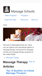 Mobile Screenshot of massageschools.net