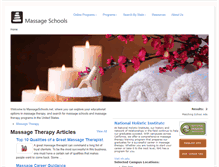 Tablet Screenshot of massageschools.net